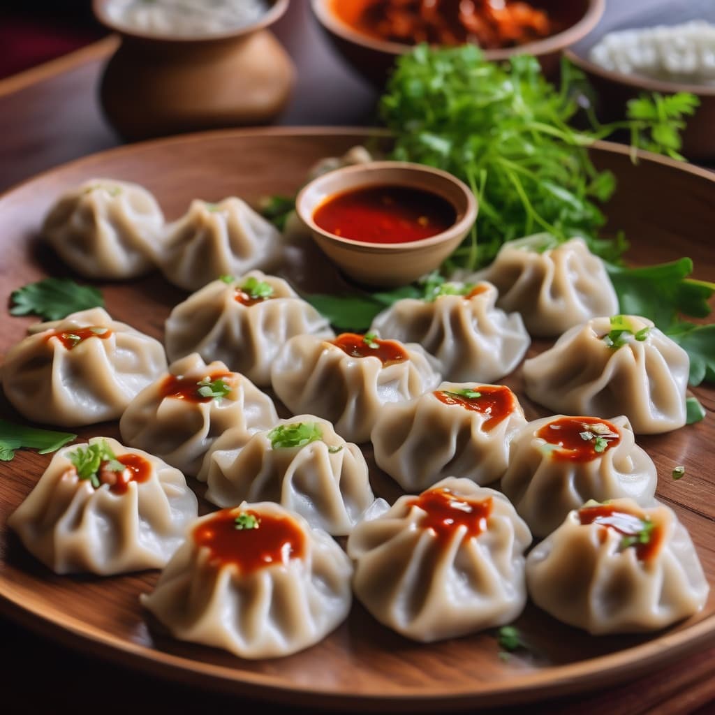 Momos au poulet / Chicken Momos